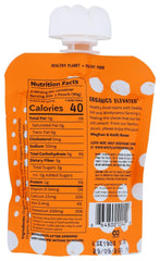 White Leaf Provisions squeezable baby food pouch for self-feeding and mess-free meals.