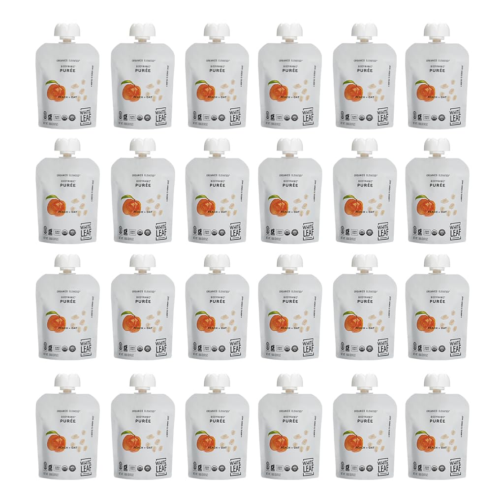 White Leaf Provisions squeezable-baby-pouch supports self-feeding and mess-free feeding.
