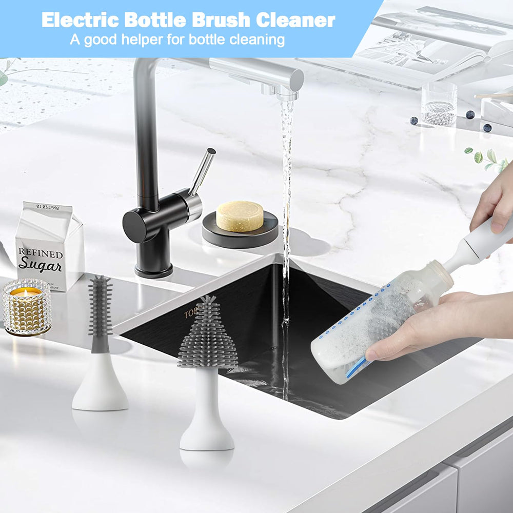 WHNL rechargeable bottle brush cleans bottles quickly with two modes.