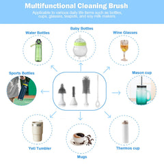 WHNL replaceable silicone brush heads for easy customization and hygienic cleaning.