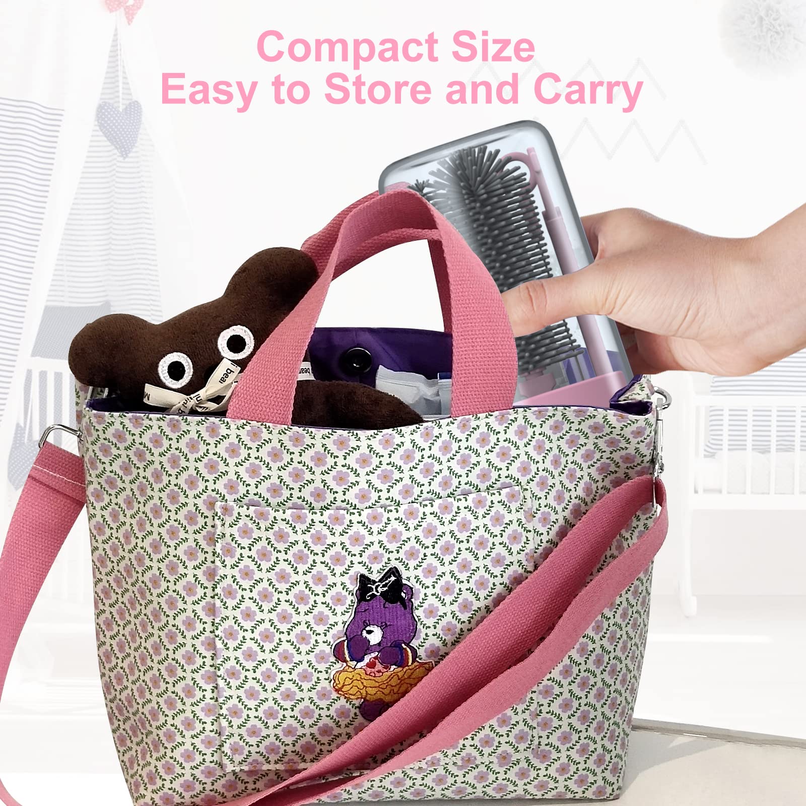 WHNL organizer case keeps all brushes and accessories neatly stored.