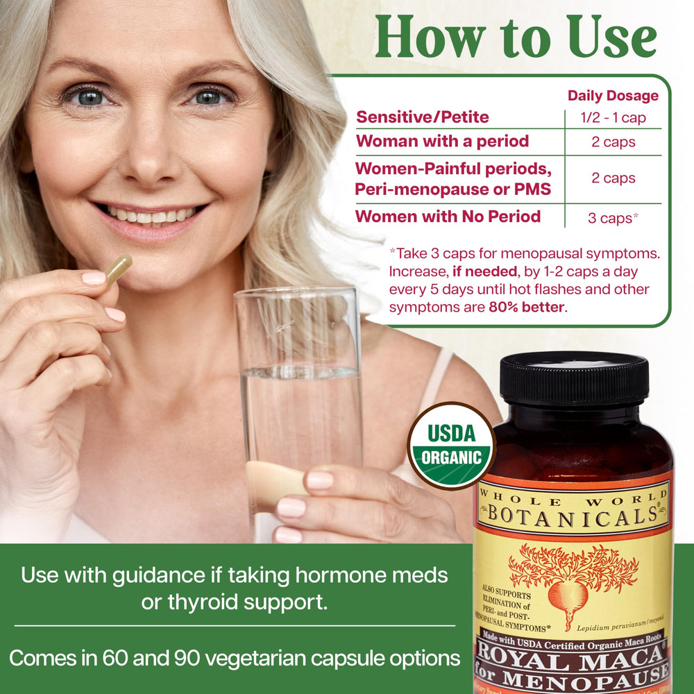 Bottle in kitchen scene suggesting natural menopause support