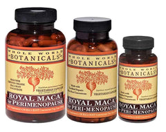 Whole World Botanicals Royal Maca label shows organic certification and clean ingredients.