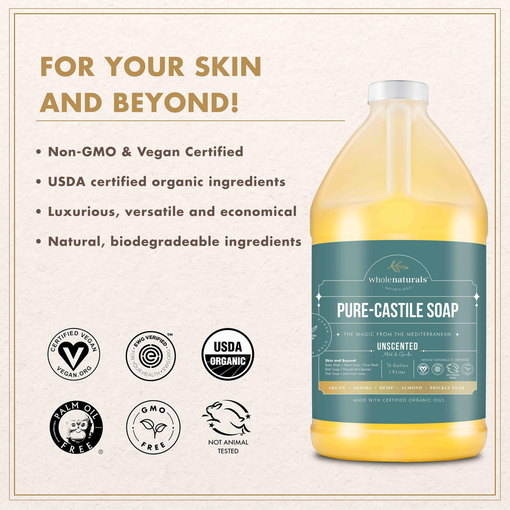 WHOLENATURALS Oil blend highlights gentle, hydrated cleansing.