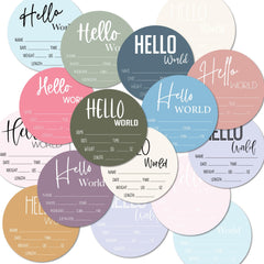 Wholesale Woodcuts Gender Reveal Nursery Sign Hello World Lavender accents decor.