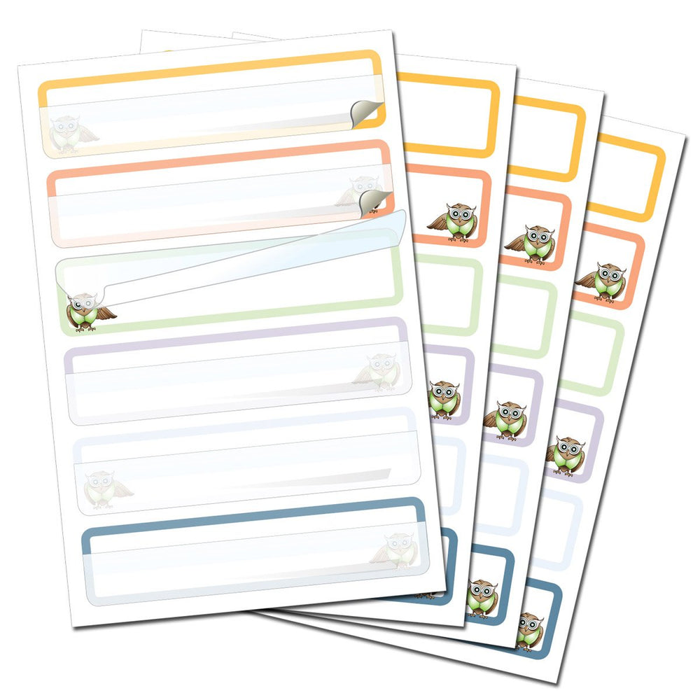 Whoozems bottle labels writing protected under clear laminate.