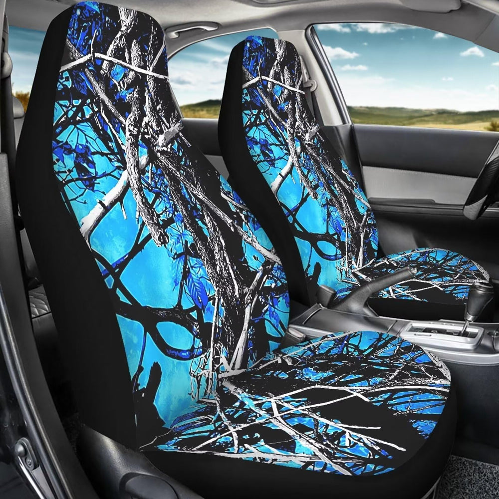 Whosucclay Blue Camo Oak material closeup highlights soft touch and tear resistance.