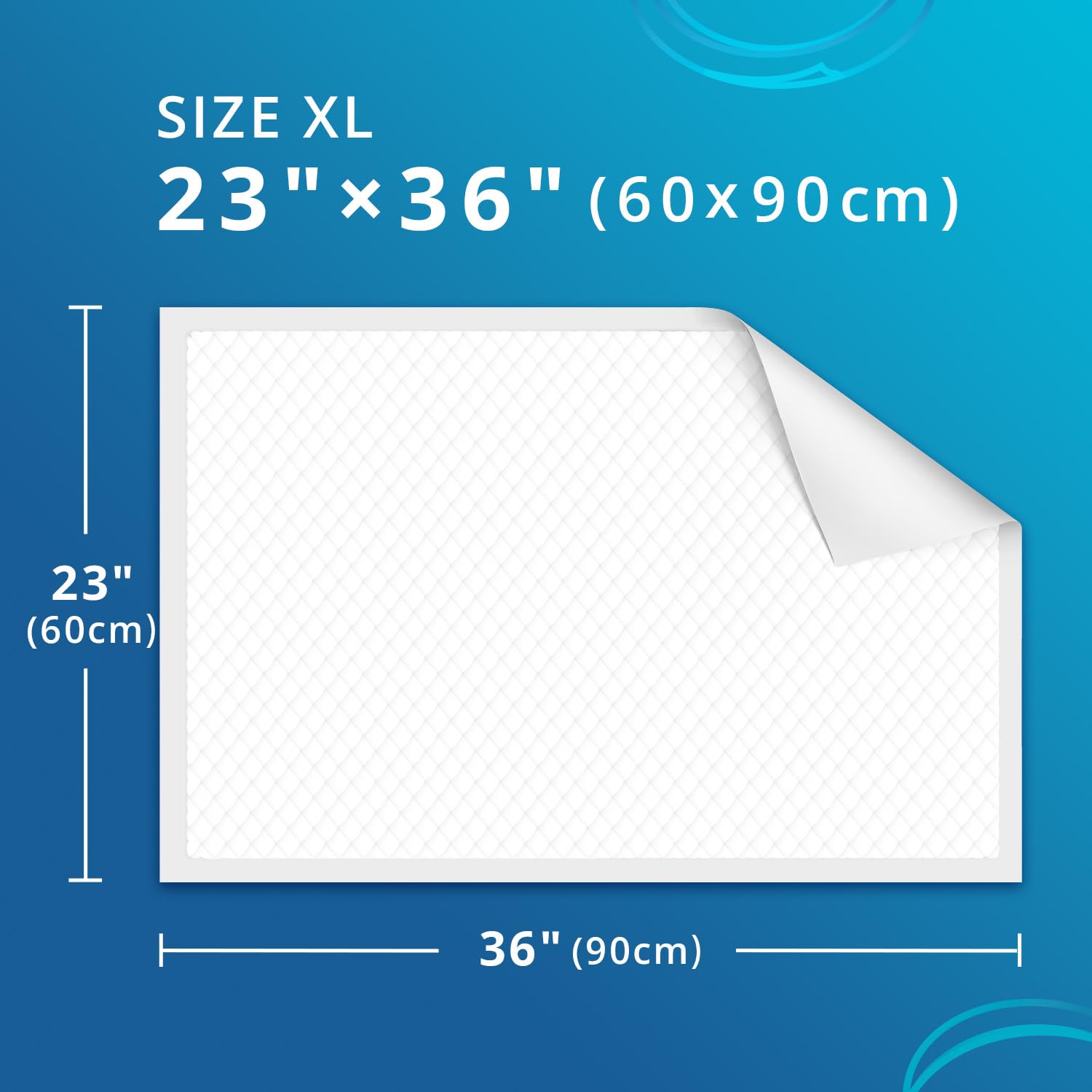 WhyWorry bed pad absorbent core locks moisture for uninterrupted sleep.