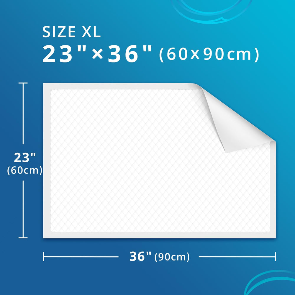 WhyWorry bed pad absorbent core locks moisture for uninterrupted sleep.