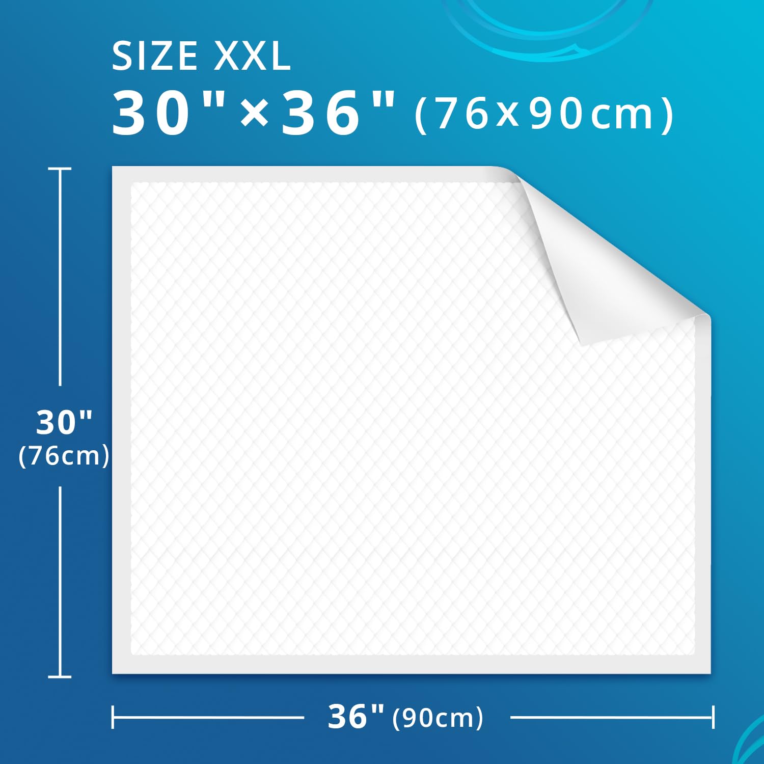 WhyWorry bed pad soft top layer improves skin comfort