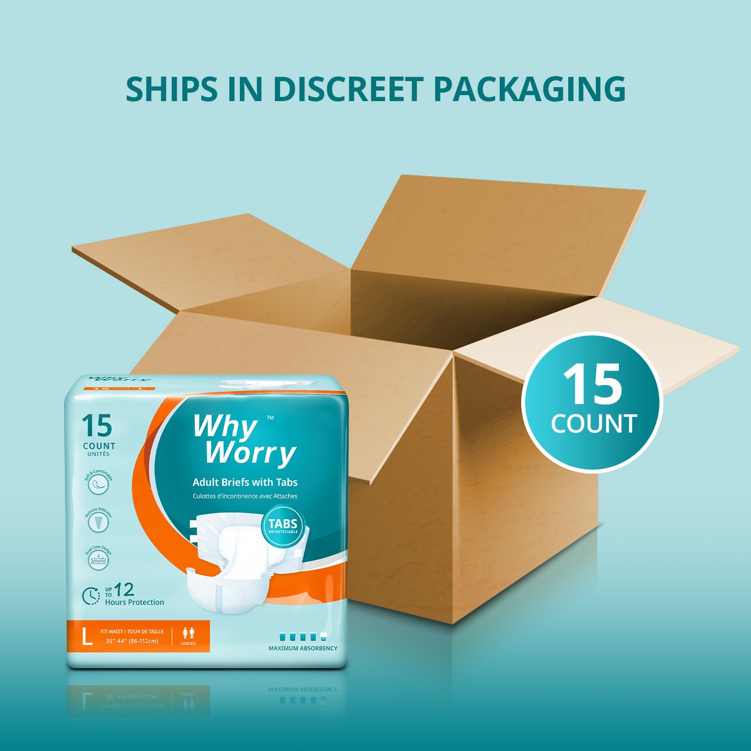 WhyWorry odor-control technology neutralizes odors for daily freshness