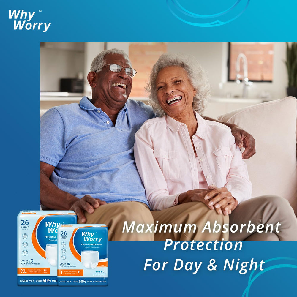 WhyWorry tear-away sides enable quick, easy removal