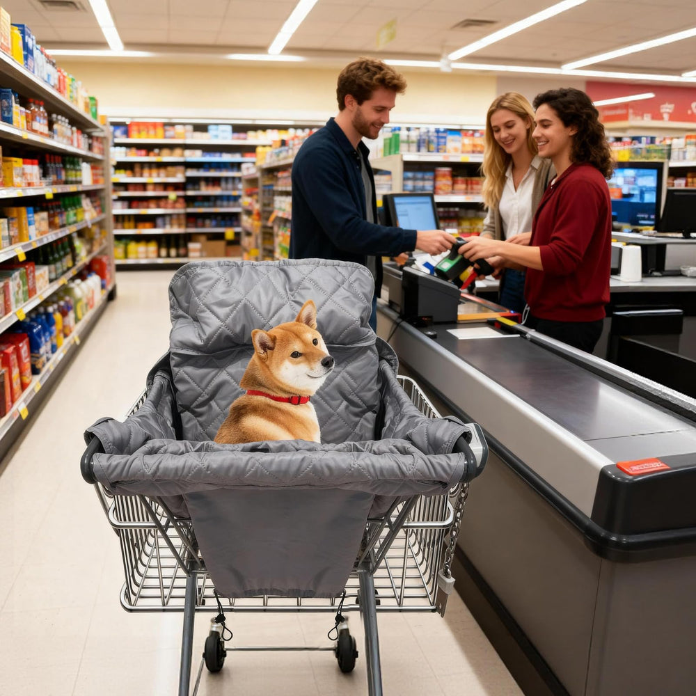 Wibeelee dog cart cover portable and foldable with carry bag.
