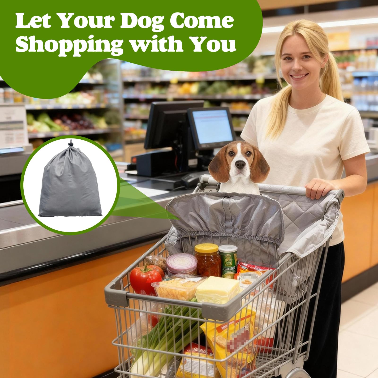 Wibeelee dog cart cover soft fabric offering abrasion resistance.