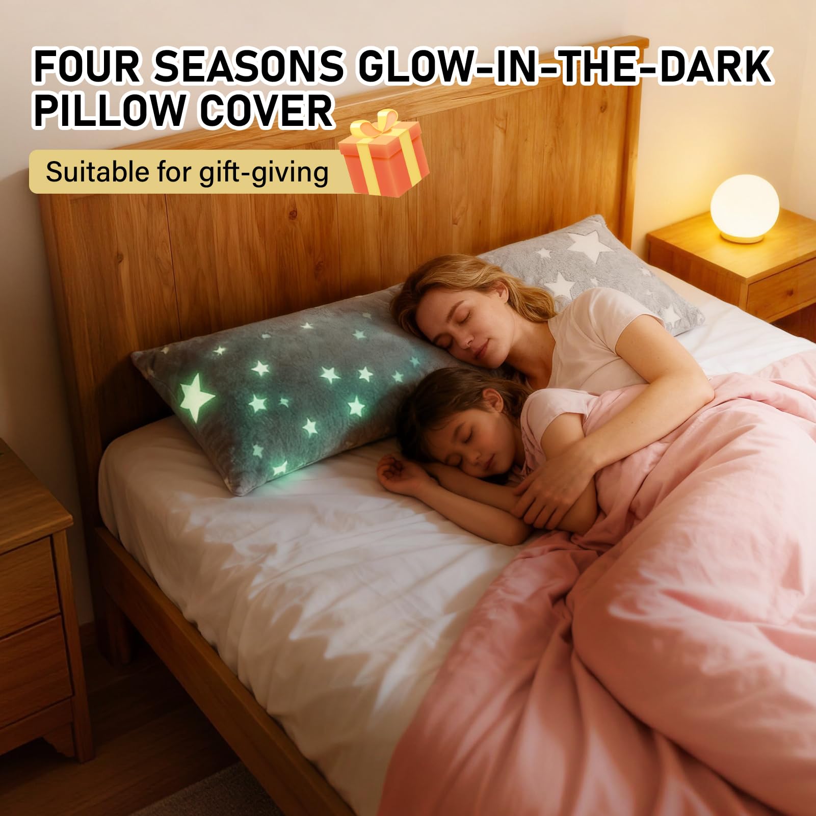 Wibeelee glow cover shown in a cozy bedroom setup for relaxation