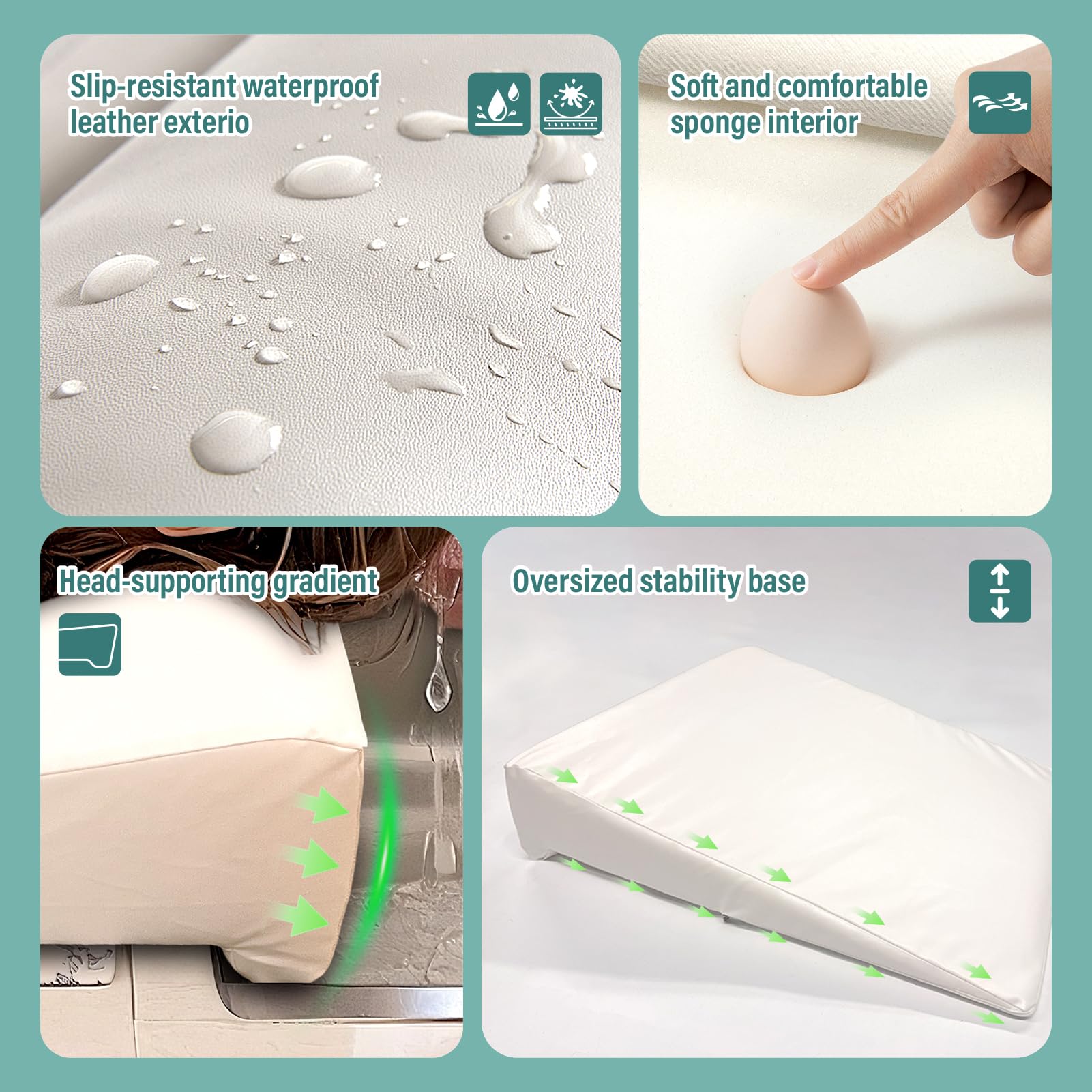 Wibeelee hair washing station non-slip base prevents sliding during baths
