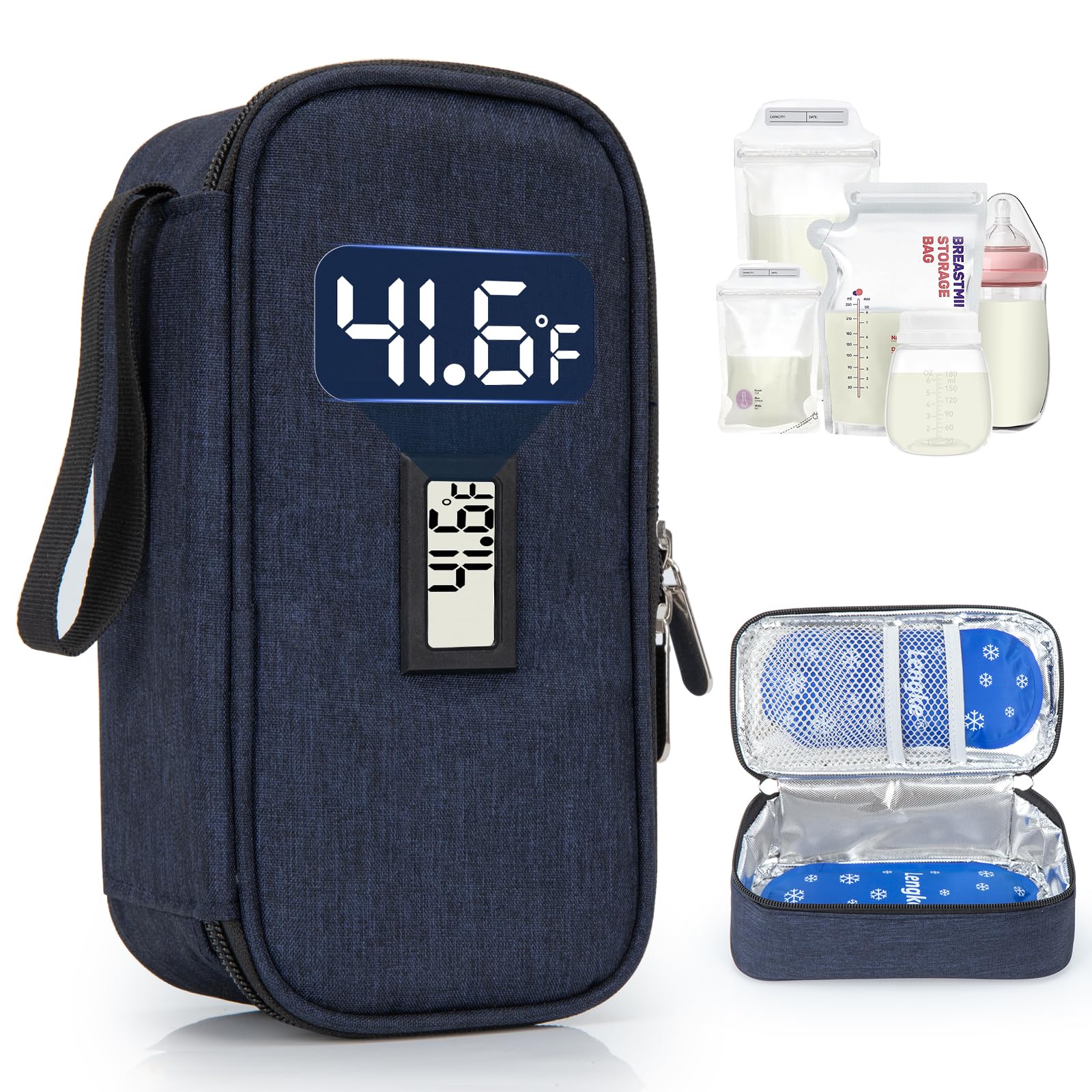 WIBOND breast milk cooler bag front view for everyday outings
