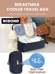 WIBOND real-time temperature display keeps moms informed during transport