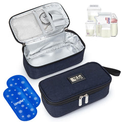WIBOND breast milk cooler bag with real-time temperature display for on-the-go monitoring.