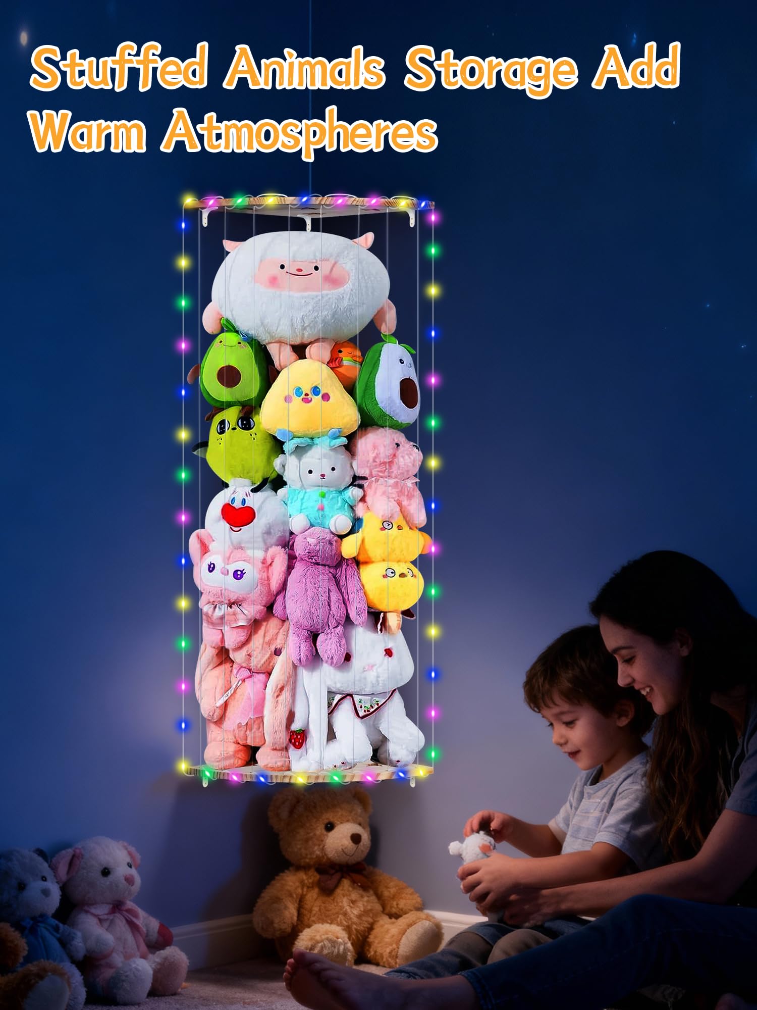 WIBOND solid wood frame offers sturdy support with smooth, kid-friendly edges.