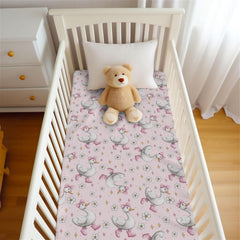 Wicbfdfv 9-inch-deep-pocket-design ensures snug, secure crib fit.