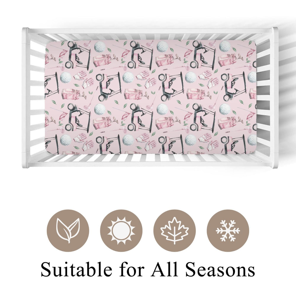 Wicbfdfv crib sheet 52x28 inch fits standard cribs for a snug, secure sleep surface