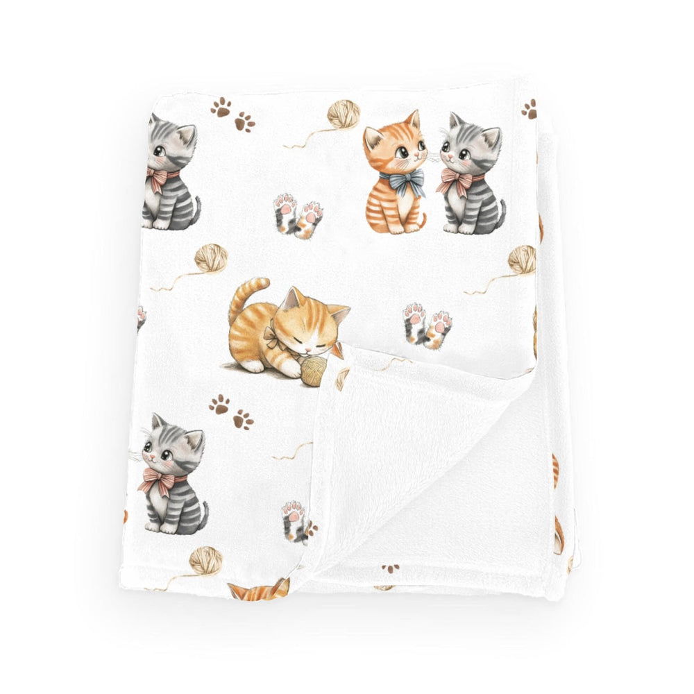 Wicbfdfv cute kitten bows blanket 30x40 provides gentle warmth for newborns.