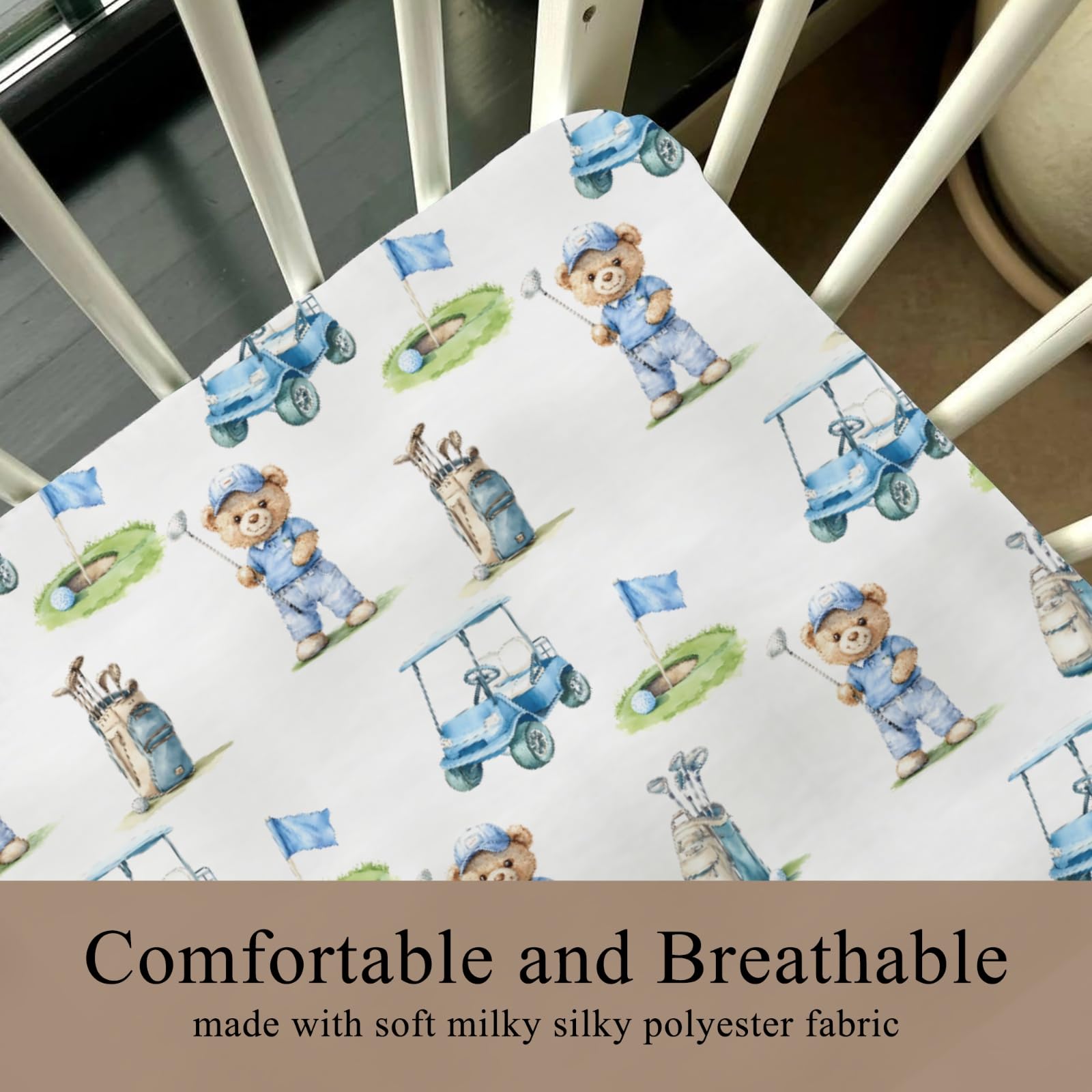 Easy-care fabric is machine washable for busy parents.