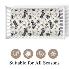 Wicbfdfv flag plaid baby sheet adds stylish nursery decor and easy care.