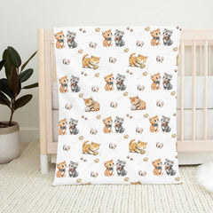 Wicbfdfv flannel-soft blanket 40x50 ideal for babies and toddlers.