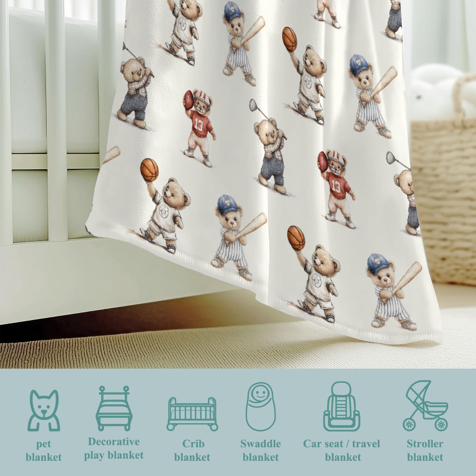 Wicbfdfv multi-use blanket ideal for swaddling and nursing