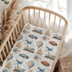 Wicbfdfv plane themed crib sheet adds playful style while supporting cozy sleep.