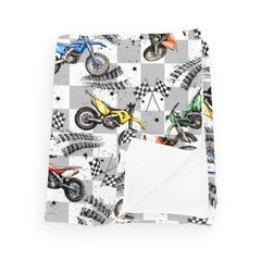 Wicbfdfv race car flag blanket with checkered design offers cozy baby comfort.