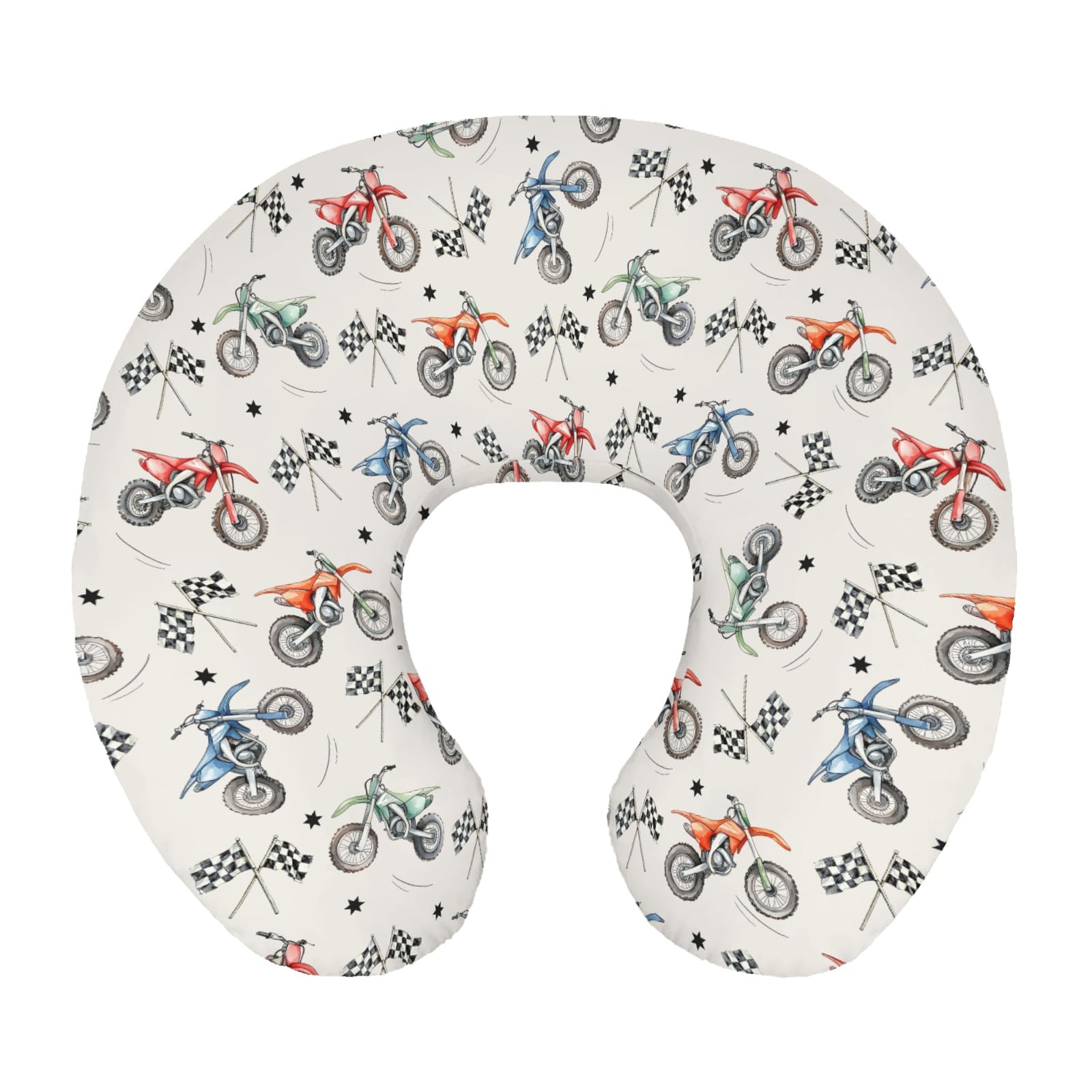 Wicbfdfv vintage motor dirt bike nursing cover with soft fabric for feeding