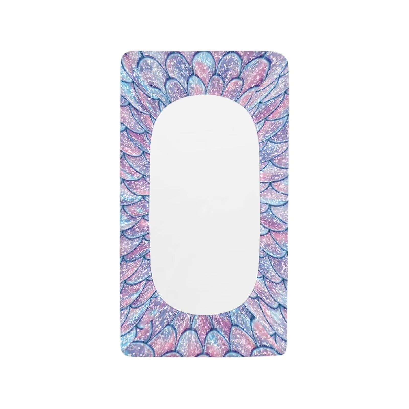 Wideasale Colorful marine print changing table cover brightens your nursery while staying durable.