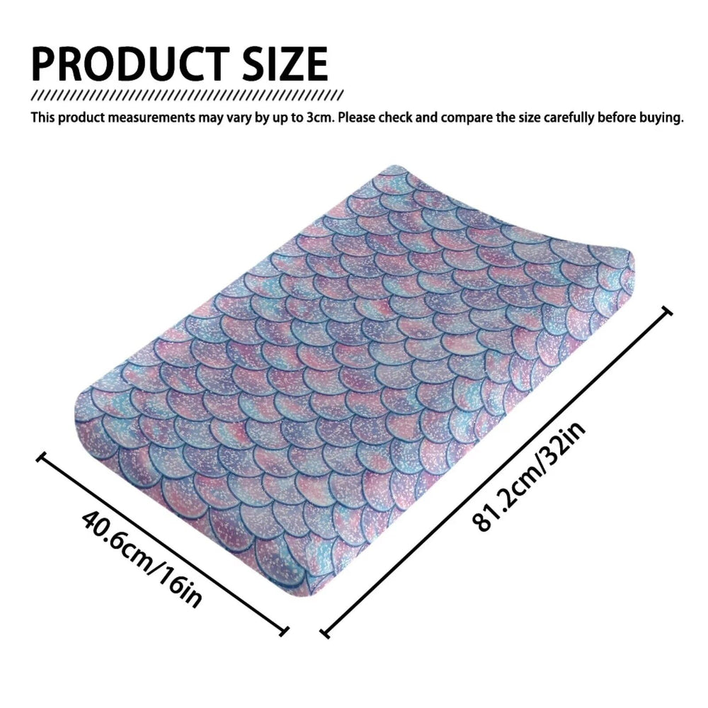 Wideasale Marine print cover coordinates with playful nursery decor.