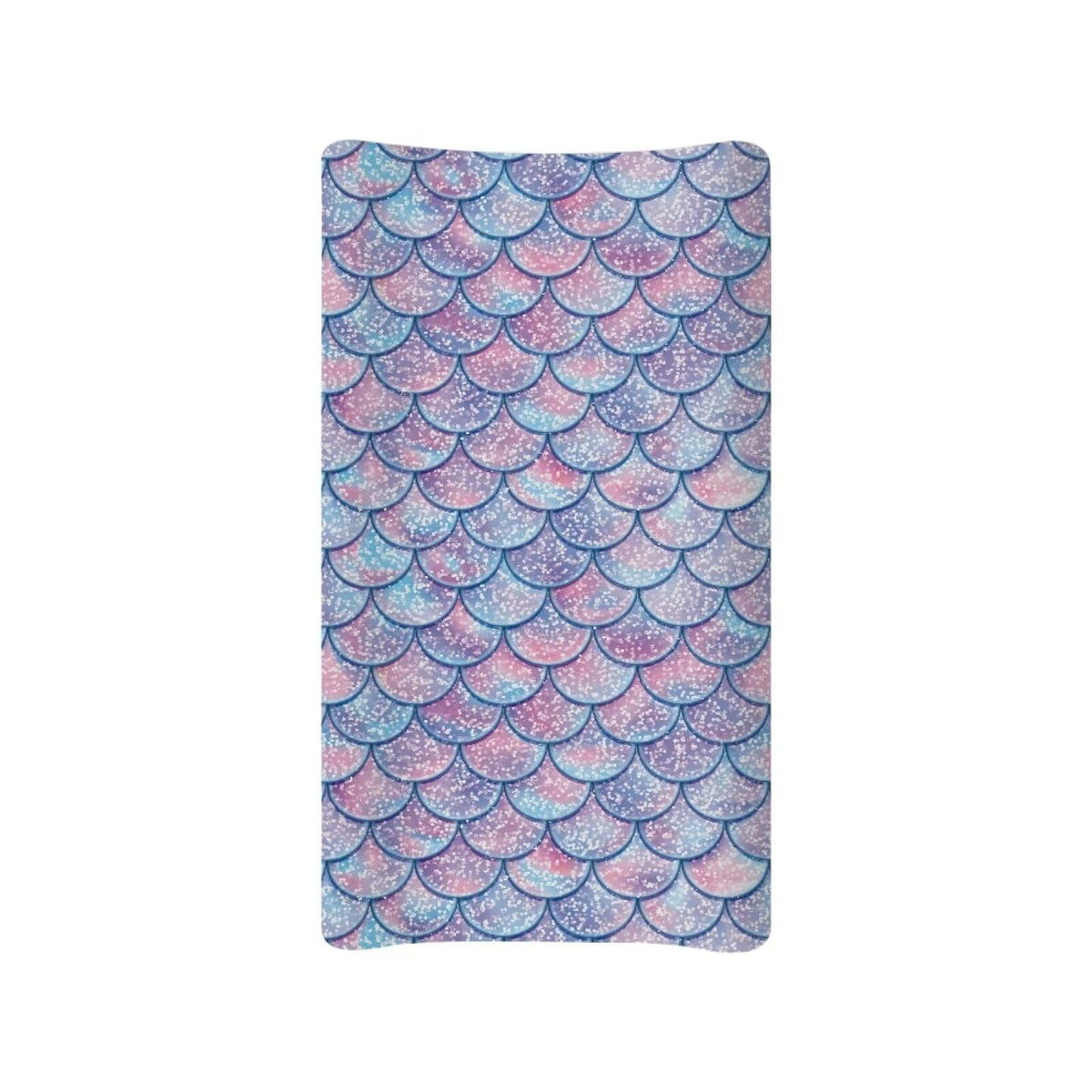 Wideasale Mermaid pattern changing pad cover in 32x16 adds soft comfort during diaper changes.
