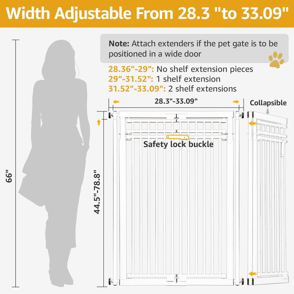 WIDERSAFER adjustable width and height for versatile doorways