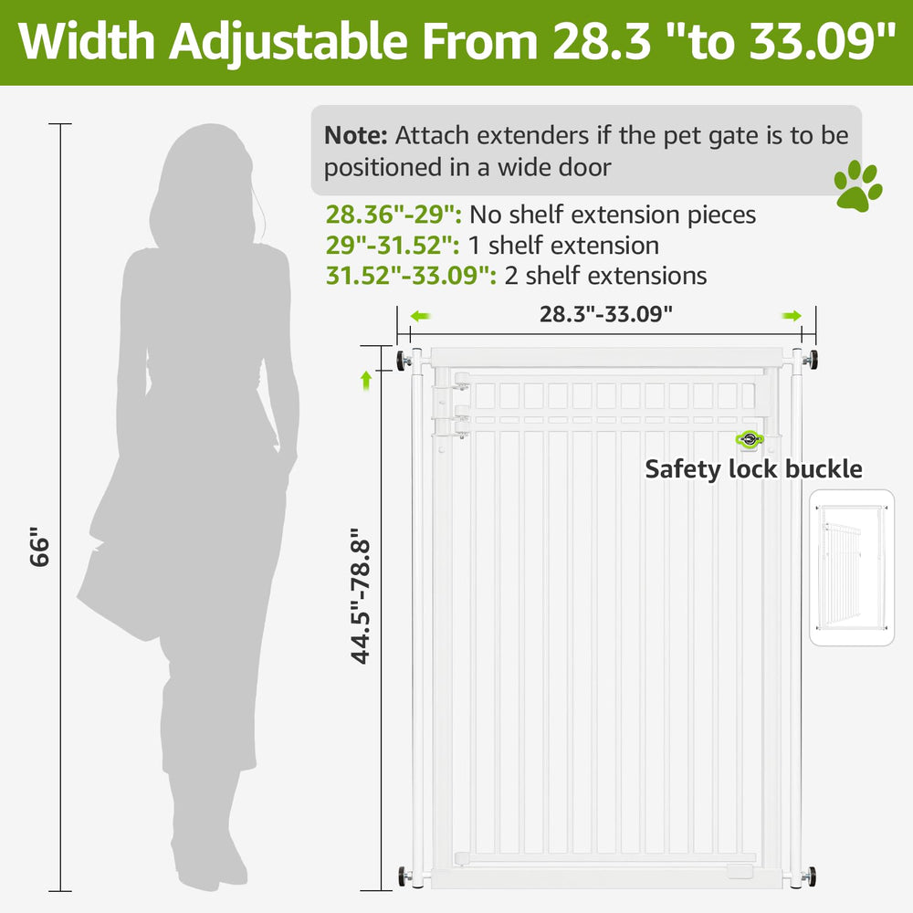 WIDERSAFER gate in open area preserves visibility while separating spaces