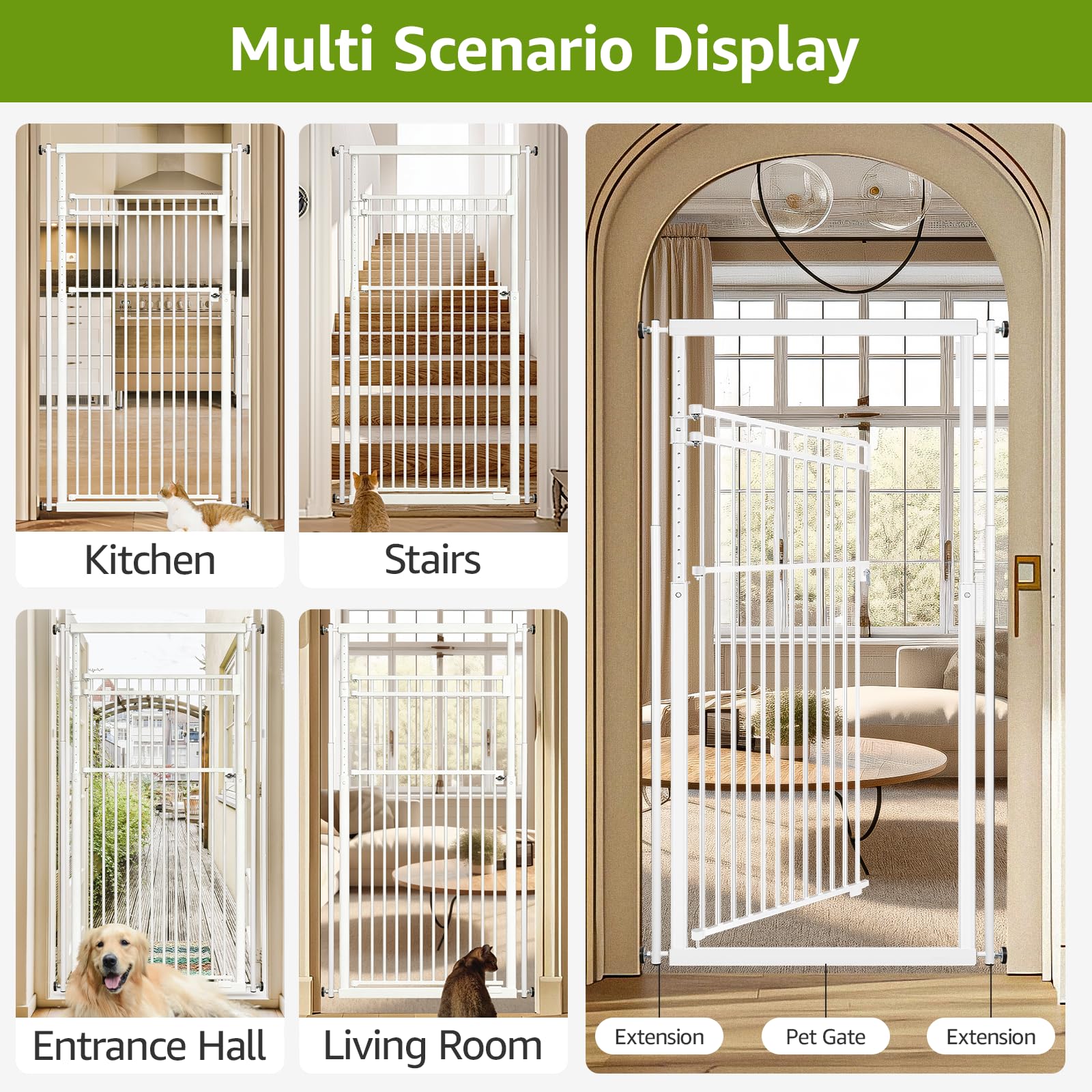 WIDERSAFER steel construction emphasizes durability for active pets