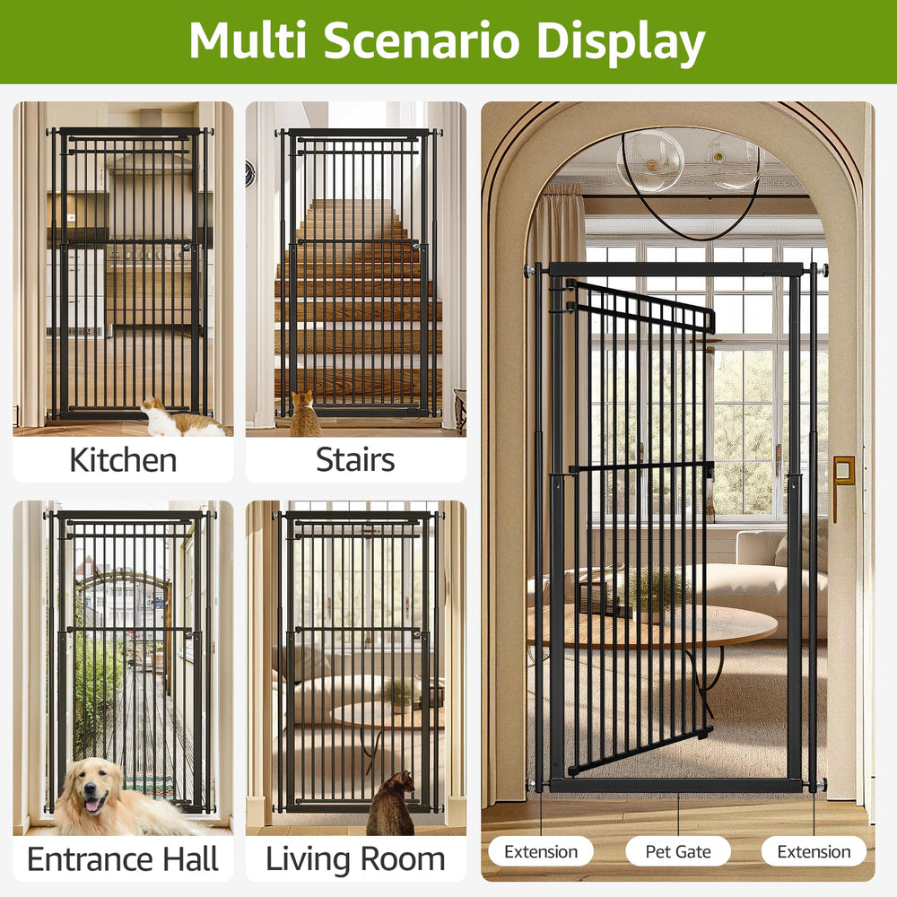 WIDERSAFER gate suitable for stairs, doors, and open areas.