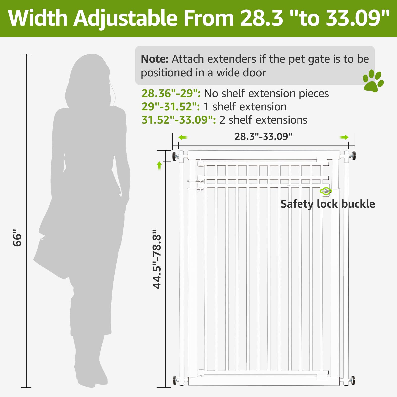 WIDERSAFER one hand opening lock shown for easy access with hands full.
