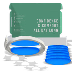 Wiesner Incontinence Clamp pack assembled with pads demonstrates extended comfort and reliable support