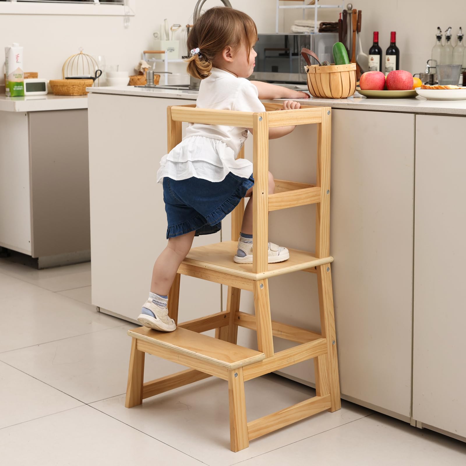 Wiifo solid wood with non-toxic coating for peace of mind.