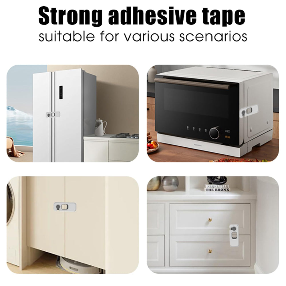 Wilbeva fridge lock on cabinet or drawer helps prevent tampering.