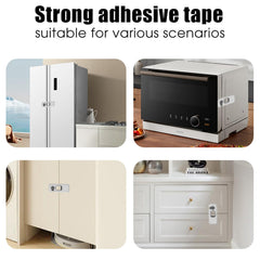 Wilbeva fridge locks installed on refrigerator door for child safety