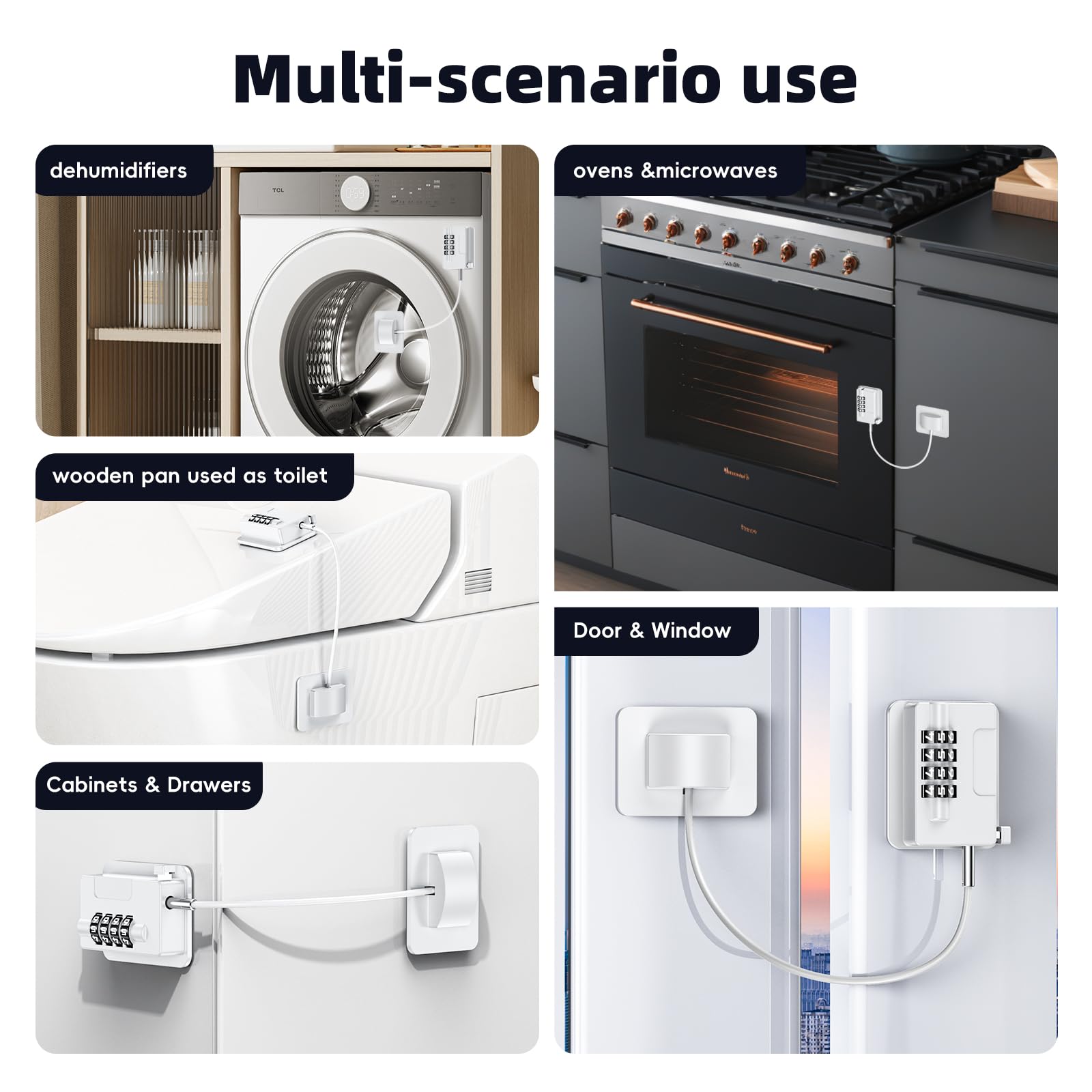 Wilbeva password lock on fridge helps keep snacks out of reach for curious kids.