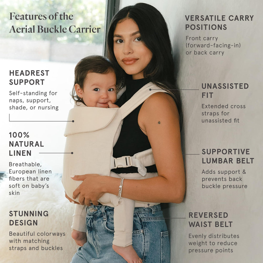 WildBird Aerial Buckle Carrier back carry, hands-free comfort for busy parents.