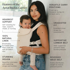 WildBird Aerial Buckle Carrier back carry, hands-free comfort for busy parents.