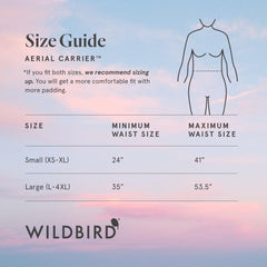 WildBird Aerial Buckle Carrier cross straps illustrate balanced weight distribution.